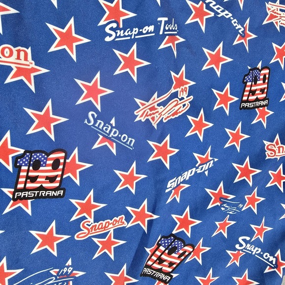 Dixxon Snap-on Shirt Mens XL Travis Pastrana 199 Collab Party Blend Stars Racing - Picture 3 of 9